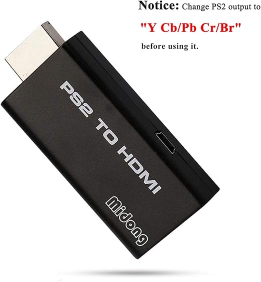 Midong For Ps2 To Hdmi Converter Adapter Adaptor W 3 5mm Audio Output For Hdtv Or Hdmi Monitor Amazon Co Uk Pc Video Games