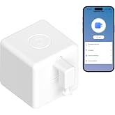 ORYZIC Fingerbot Plus Smart Button Pusher, Bluetooth Smart Button Presser with App Control, Timer &amp; Touch Control, No Wiring, Rechargeable, Compatible with Smart Life App via ORYZIC Tuya Bluetooth Hub