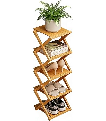 Amazon.com: Shoe Rack Multi Bathroom Slipper Rack Layer Vertical