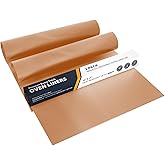 Oven Liners for Bottom of Oven - 2 Pack Large Heavy Duty Mats, 17”x25” Non-Stick Reusable Liner for Electric, Gas, Toasters, Grills - BPA & PFOA Free Kitchen Accessory to Keep It Clean (Copper)