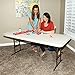 Lifetime 80752 Commercial Adjustable Height Folding Table, 6-Foot, White Granite