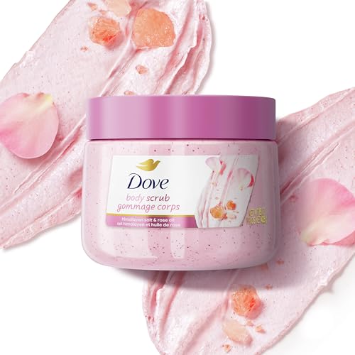 Dove Himalayan & Rose Body Scrub Exfoliates and Deeply Nourishes for Smooth, Radiant Skin 15oz - Image 6