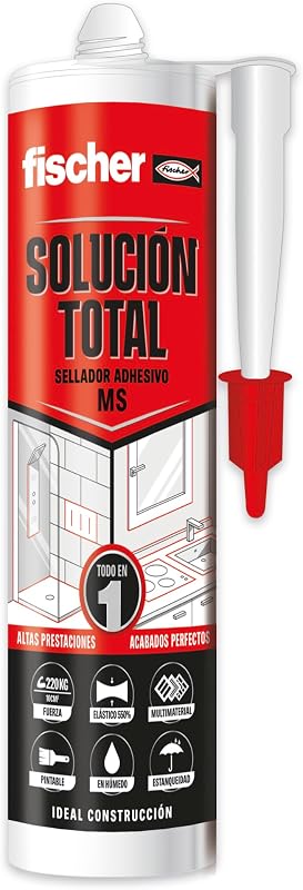 570951 – Komplettlösung aus Glas, MS-Dichtstoff, Klebstoff, Dichtung, Reparatur, drinnen und draußen, wasserfest | MS Polymer | 290 ml