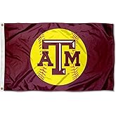 Texas A&M Large Softball 3x5 College Flag
