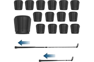 KONGISS Golf Club Sensor Covers Compatible with Garmin Approach CT10, Arccos Smart Sensors, Golf Pad Tag & Other GPS Club Tracking Sensors.Fit Standard to Jumbo Sized Grips (15 Covers)