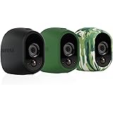 Arlo Smart Home - Black, Green and Camo UV-Resistant Silicone Skins Pack for Wireless CCTV HD Security Camera - by NETGEAR (VMA1200-10000S)