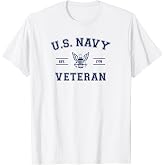 U.S. Navy Veteran T Shirts for Men and Women Memorial Day USA Patriotic Tees