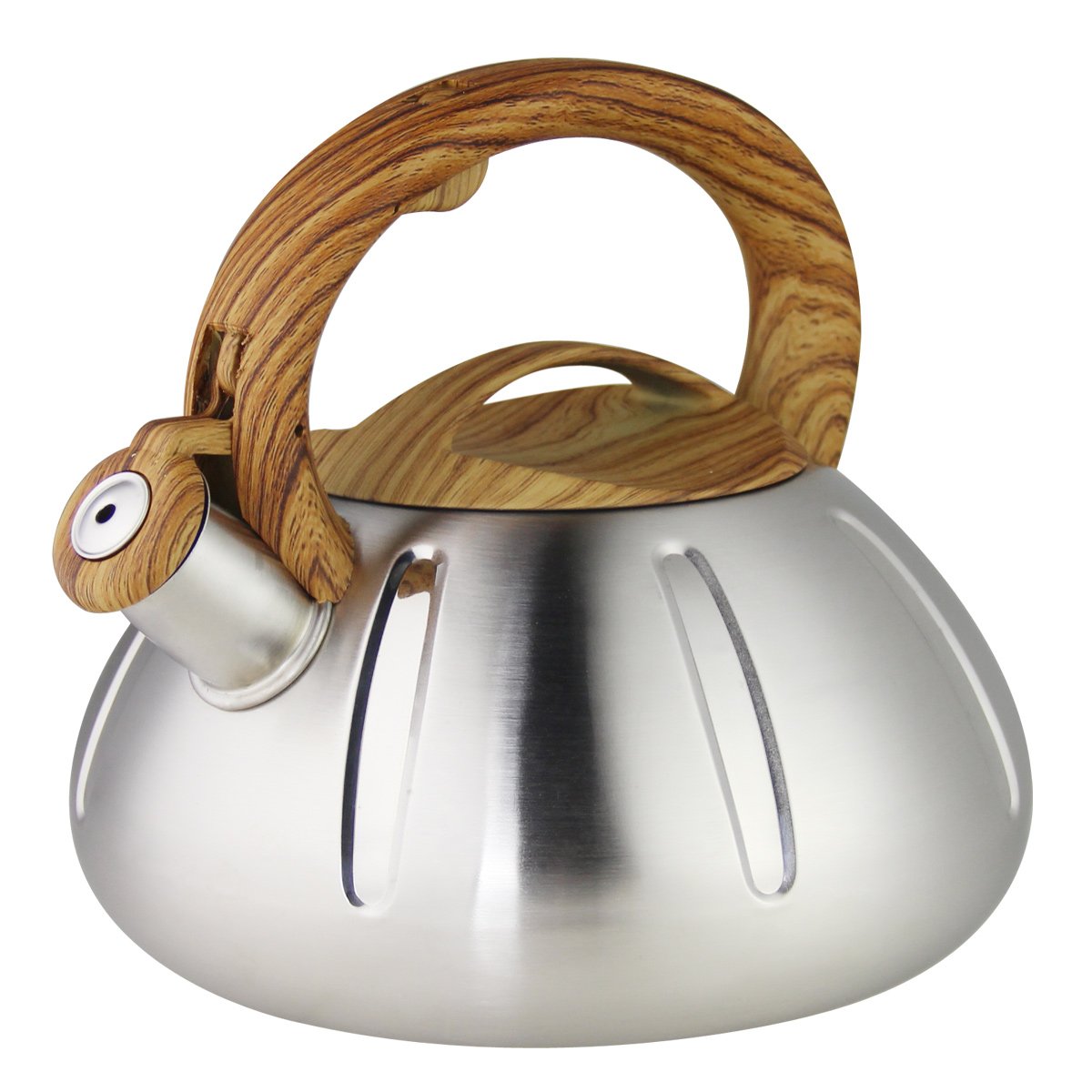 Riwendell Stainless Steel Whistling Tea Kettle 2.6Quart Stove Top