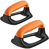 SELEWARE Push Up Bars Pushup Stands Push Up Handles w/Soft Rubber Handles | Plastic Push Up Grips w/Comfort Grip &amp; Non-Slip Base For Gym Floor Workouts Calisthenics Strength Training Pushups, 500 lbs