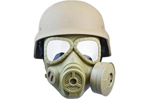 JFFCESTORE Airsoft Tactical Protective Mask M88 Helmet Full Face Eye Protection Skull CS Mask Adjustable Strap One Size fits All Airsoft BB Gun CS Game Party