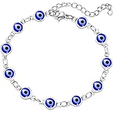 choice of all Evil Eye Bracelet for Women,14K Gold Plated Turkish Blue Eye Chain Bracelets for s Christmas s for s