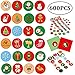 600 Pieces Christmas Holiday Stickers Roll - Card Envelopes Stocking Xmas Party Favors Supplies