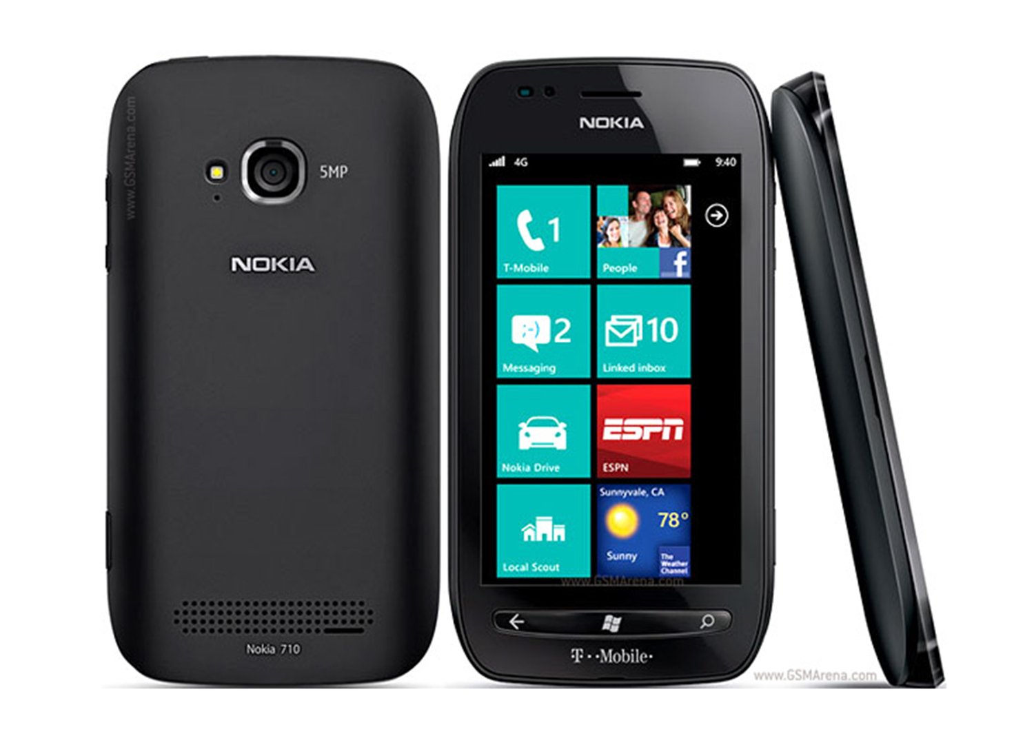 Amazon.com: Nokia Lumia 710 4G Prepaid Windows Phone, Black (T-Mobile):  Cell Phones & Accessories