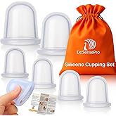 Silicone Cupping Therapy Set - by DoSensePro - Silicone Cupping Set Massage Therapy Cups for Arthritis, Pain Relief, Anti Aging, and Anti-Cellulite - Cupping Kit for Massage Therapy Cups