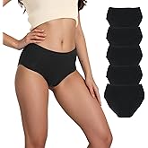 VYNTALIX High Waisted Cotton Underwear for Women - Tummy Control Panties No Roll Waistband, Breathable Full Coverage Briefs