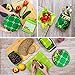 Beeswax Food Wrap Set of 5-1 Small, 3 Medium and 1 Large Eco Friendly Natural Reusable Beeswax Wrap - Wrap Food, Reduce Waste Bees Wrap Reusable Food Wrap - Beeswax Wraps