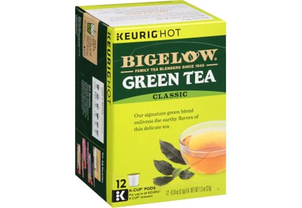 BIGELOW GREENTEA KEURIG K-CUPS, 12 COUNT BOX