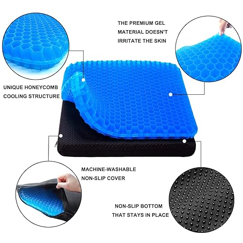 Gel Seat Cushion, Office Seat Cushion Chair Pads for Office Home