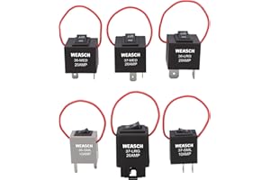 Weasch 9038A Relay Bypass Switch Kit, Amp Loop Fuel Pump Bypass Kit, Relay Tester Pack of 6 (9038A W/Wire)