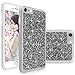 iPhone 6 / 6S Case, Cellularvilla [Slim Fit] Luxury Bling Jewel Rock Crystal Rhinestone Diamond Case [Shockproof] Dual Layer Protective Cover for Apple iPhone 6 / iPhone 6S 4.7 inch (Grey Silver)