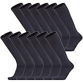 LingTu Unisex Athletic Knee High Breathable Compression Solid Tube Soccer Football Sport Socks 3/12 Pairs for Kid Youth Adult