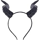 MOSTORY Devil Dragon Horns Headband - Demon Horns Headband for Adult Halloween Costume Party Cosplay Renaissance Renfaire