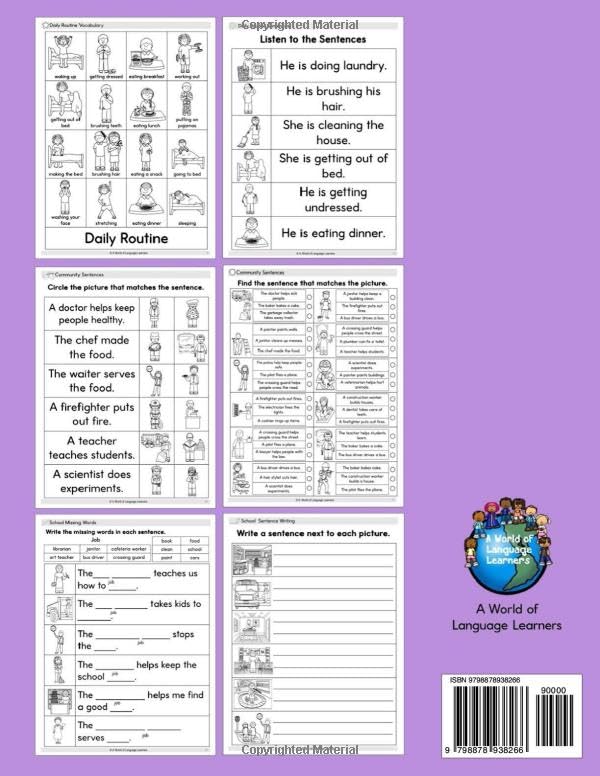 ESL Vocabulary Workbook: Newcomer Students | Daily Activities, Community, School (Newcomer ESL Workbooks) ESL Vocabulary Workbook: Newcomer Students | Daily Activities, Community, School (Newcomer ESL Workbooks) Paperback