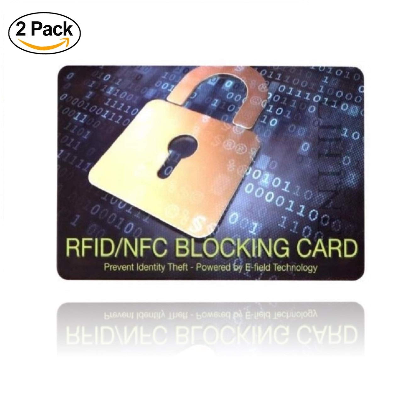 SET PRODUCTS RFID Blocking Card - Pack of 2 - Unisex-Adults - Multi-coloured - RFID/NFC Protection - No Case Needed - 10-Year Lifespan