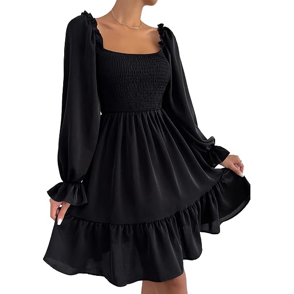 Formal Dress Womens Nice Dresses Dressy Long Sleeve Flowy Black Dress Short Lovzfmll Women's Dresses Fashion Fall Lightweight Round Neck Long Formal Dress Womens Nice Dresses Dressy Long Sleeve Flowy Black Dress Short Lovzfmll Women's Dresses Fashion Fall Lightweight Round Neck Long