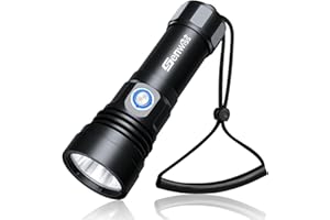 Genwiss Dive Light, 2500 Lumen Underwater Flashlight, IPX8 Waterproof Diving Torch with 200M Depth, Power Indicator Scuba Lights, Professional Accessories for Snorkeling & Scuba Diving Gift