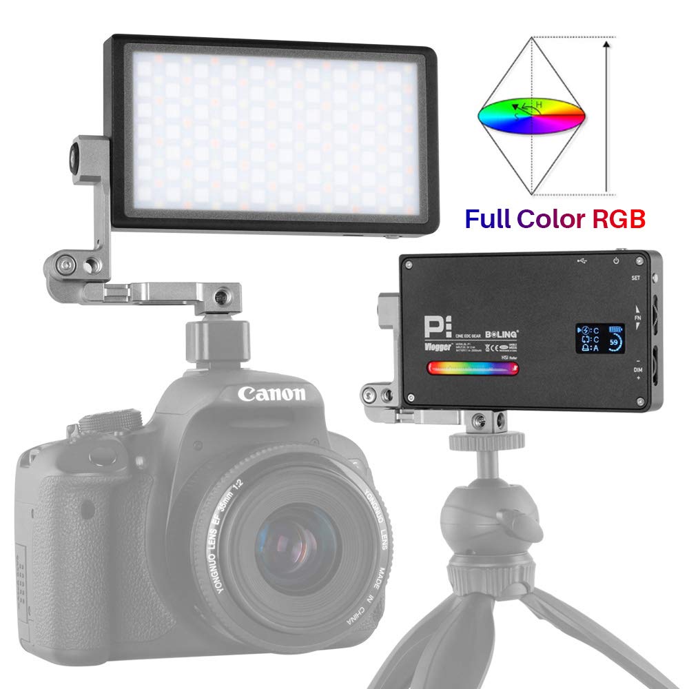 BOLING BL-P1 Luz de Video de Bolsillo RGB 2500-8500K para cámaras ...