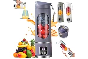 Digital Display Juicer-Smart LED Display,450ML Portable Blender Personal Electric USB,Digital Multimode juicer Shakes and Smo