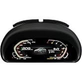 12.3 inch Digital Dash Instrument Cluster for BMW 3 Series E90 E91 E92 E93 2005-2012, Dashboard Panel Cluster Instrument Replacement Speedometer with Blue Light Anti-Glare Screen