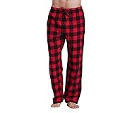 CYZ Men's 100% Cotton Super Soft Flannel Plaid Pajama Pants
