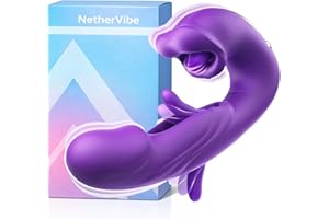 NetherVibe 4-in-1 Pelvic Floor Activator, NetherVibe Pelvic Floor Trainer, Vibration, Waterproof Quiet Design (Purple)