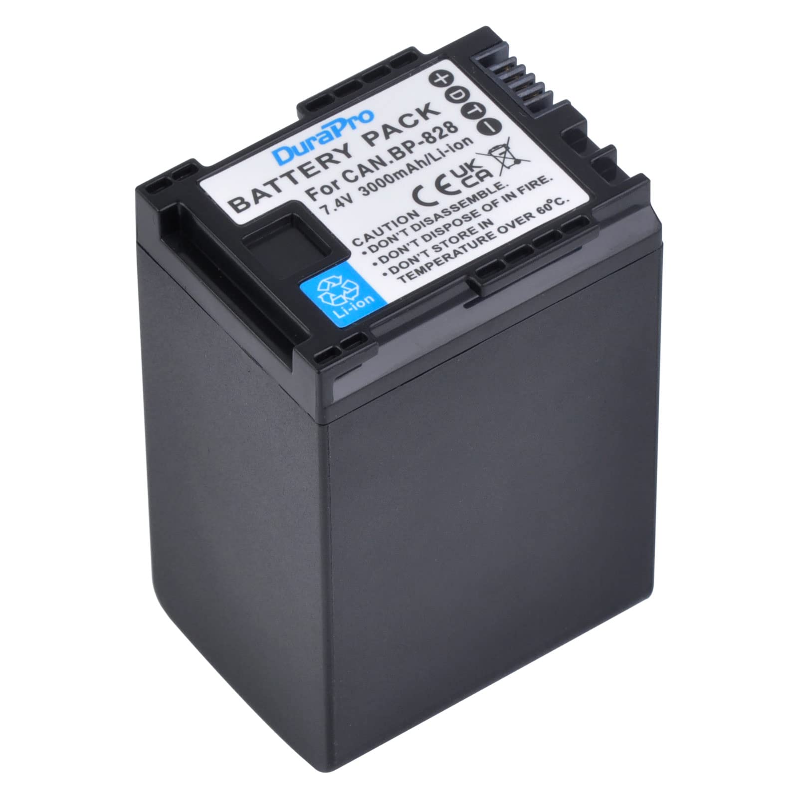 DuraPro 3000mAh BP-828 BP-820 Li-Ion Rechargeable Battery for Canon VIXIA GX10 HFS30 HF20 HG20 G30 G40 XA20 XA25 HFM300 Camcorders