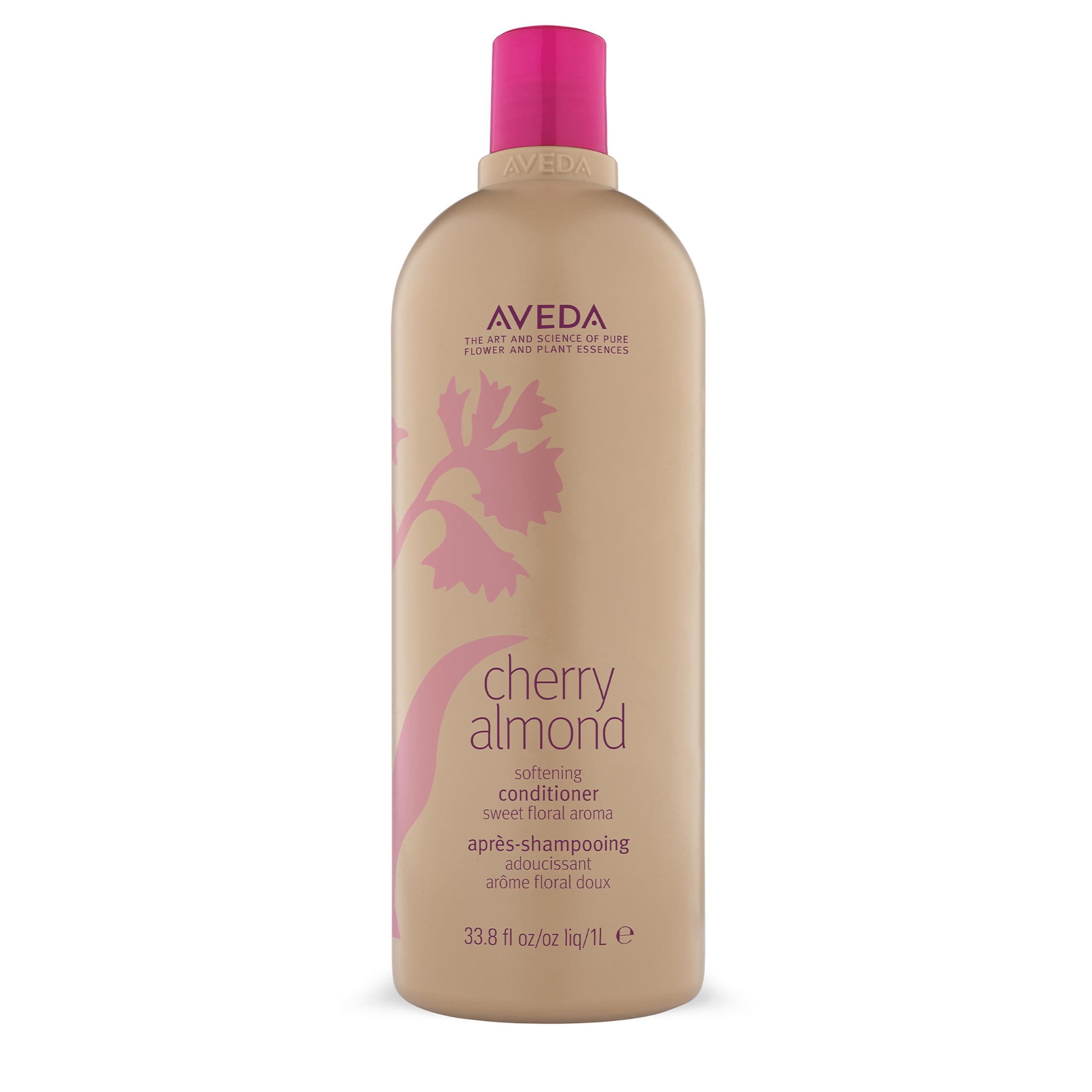 Aveda Cherry Almond Softening Conditioner | for Normal to Dry Hair | 98% Naturally Derived* | with Coconut Oil & Shea Butter | Silicone Free | Iconic Aroma of Tonka, Orange, Ylang Ylang, 1000ml