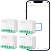 SONOFF MINIR4M Matter Smart Switch,WiFi Mini DIY Module,Smart Light Control,Flush-Mounted Compatible with Apple Home,Alexa &amp; Google Home,IFTTT,eWeLink Web,Neutral Required 4 Pack