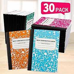 Mini Composition Notebook, Cute 30 Pack 5 Pastel