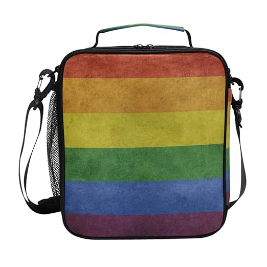 CPYang lonchera aislada bolsa de almuerzo bolsa de hombro Vintage ...