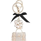 FINGHU Fashion Keychain,Leopard Print Small Bag Shape Key Chain Rings, Car Keychain, Girl Backpack Pendant