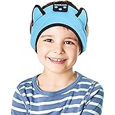 KIDSBAND Kids Headphones Bluetooth Headband Adjustable, Wireless Sleep Headphones for Kids with Wired Playback 3.5 MM Jack for Teens/Boys/Girls/Smartphones/School/Kindle/Airplane Travel/Plane/Tablet