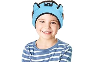 KIDSBAND Kids Headphones Bluetooth Headband Adjustable, Wireless Sleep Headphones for Kids with Wired Playback 3.5 MM Jack for Teens/Boys/Girls/Smartphones/School/Kindle/Airplane Travel/Plane/Tablet
