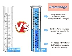 Rain Gauge Replacement Tube Glass, 2 Pcs 7 inch