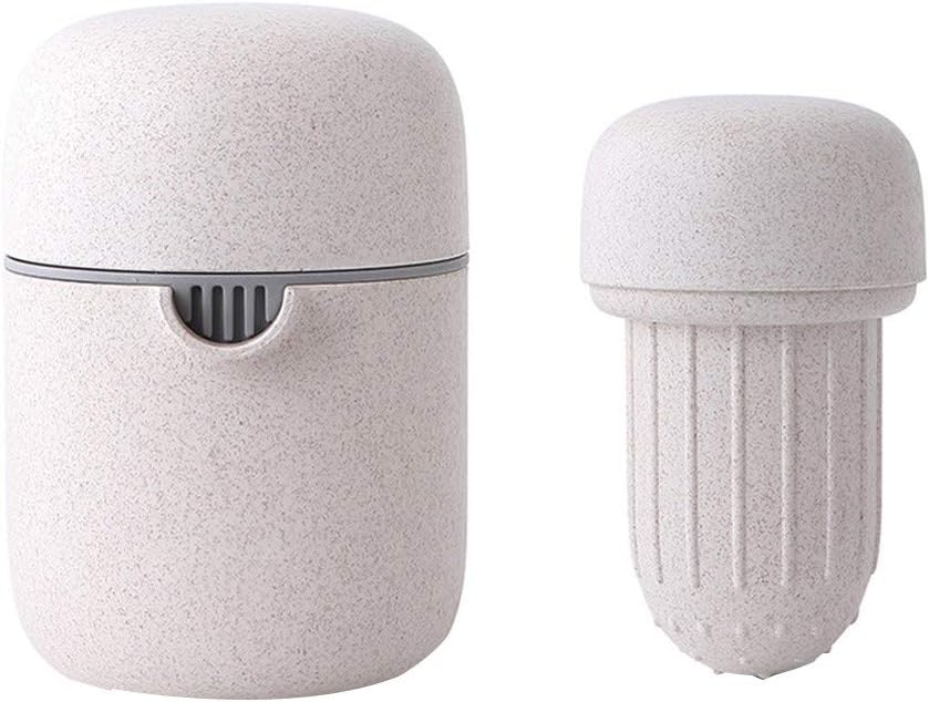 Ywoow Manual Juicer, Portable Juicer Mini Manual Household Fruit Lemon Orange Citrus Juice Bottle Ki, Multifunctional Orange Juice Lemon Watermelon Juicer