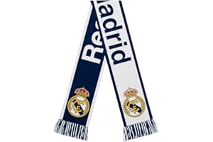Icon Sports Officially Licensed Real Madrid CF Soccer Scarf - Unisex Adult