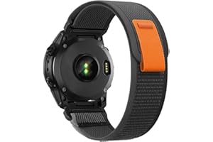 OUTVI 26mm watch band for garmin fenix 7x sapphire solar fenix 6x pro solar fenix 5x 3 hr quick release fit Nylon watch strap replacement for garmin epix 2 pro sapphire 51mm Descent MK1/2/2i