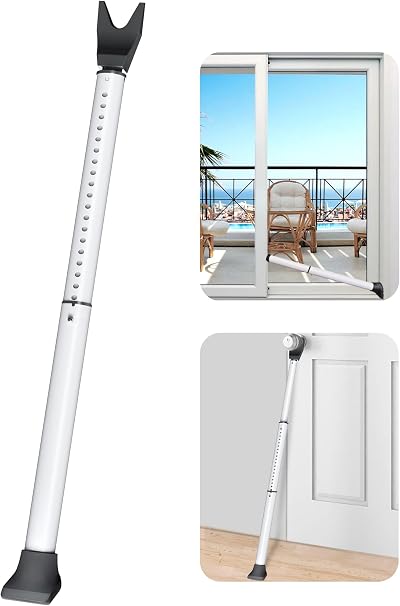 AceMining Security Bar Heavy Duty Door Stopper Sliding Patio Door Adjustable