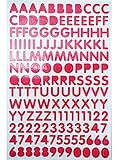 Jazzstick Alphabet Letters / Numbers Decorative Sticker Value Pack 5 sheets, Pink