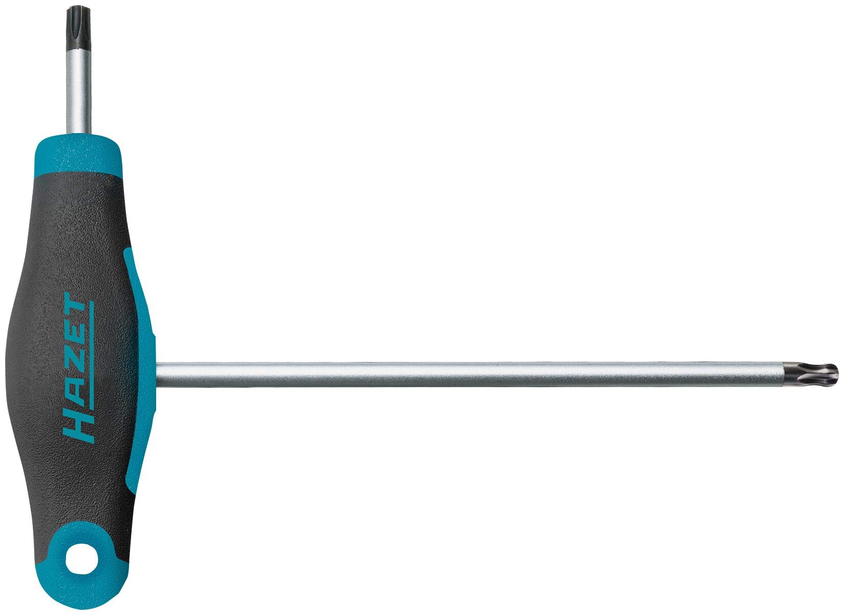 Hazet 829KKT-T10 Allen Wrench (Short and Long Blade for Flexible Use, Torx Profile, Size: T10) Dark Blue — image 1